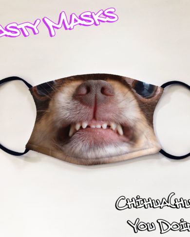 Facemask of Chihuahua dog face